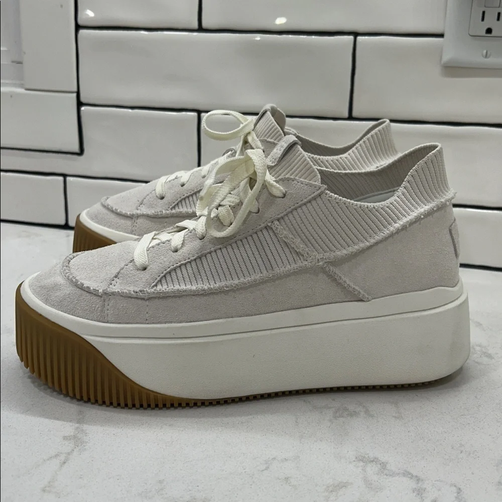 EZ‎ Duzzit Lace in White Light Cloud Grey Size 9